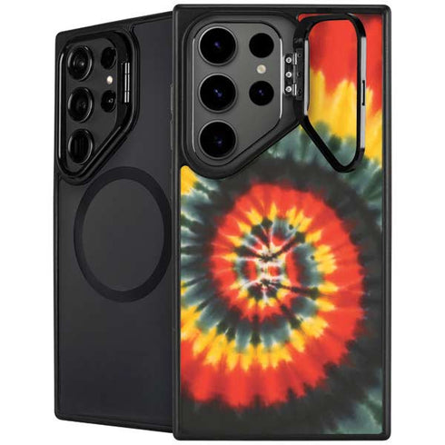 Liquid Blue Tie Dye - Rasta Spiral Galaxy S26 Ultra Kickstand Case