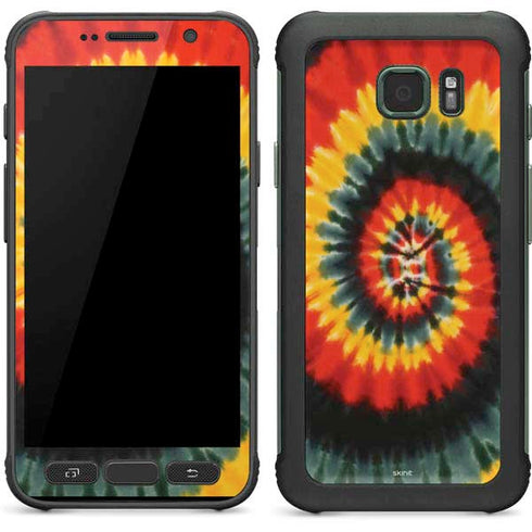 Liquid Blue Tie Dye - Rasta Spiral Galaxy S7 Active Skin