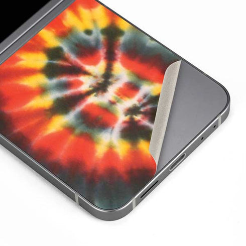 Liquid Blue Tie Dye - Rasta Spiral Galaxy Z Flip6 Skin