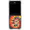 Liquid Blue Tie Dye - Rasta Spiral Galaxy Z Flip6 Clear Case
