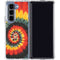 Liquid Blue Tie Dye - Rasta Spiral Galaxy Z Fold5 5G Clear Case