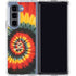 Liquid Blue Tie Dye - Rasta Spiral Galaxy Z Fold5 5G Clear Case