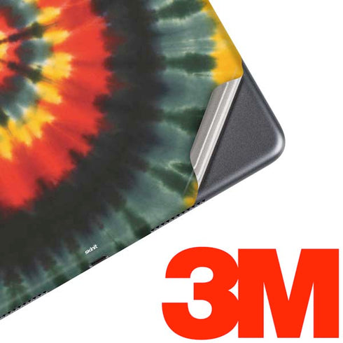 Liquid Blue Tie Dye - Rasta Spiral iPad Skins
