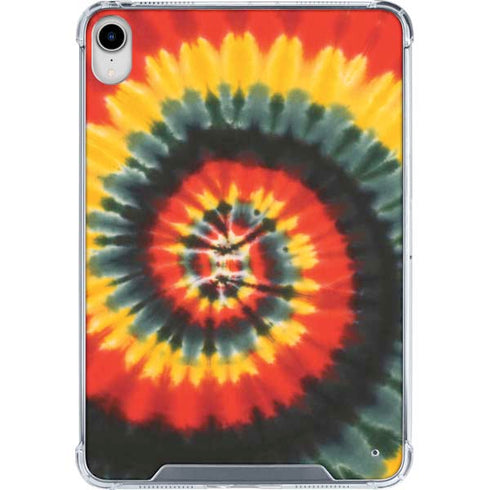 Liquid Blue Tie Dye - Rasta Spiral iPad 11th Gen (2025) Clear Case