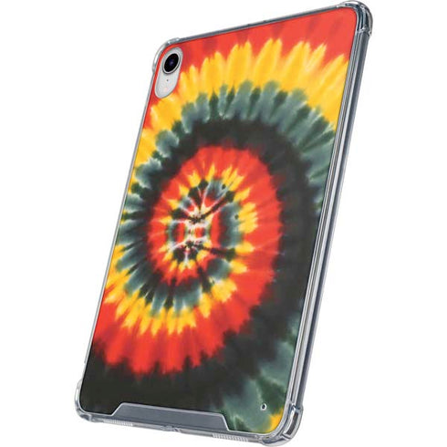 Liquid Blue Tie Dye - Rasta Spiral iPad 11th Gen (2025) Clear Case
