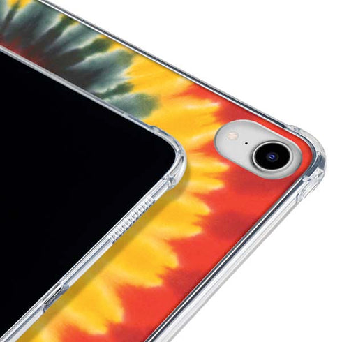 Liquid Blue Tie Dye - Rasta Spiral iPad 11th Gen (2025) Clear Case