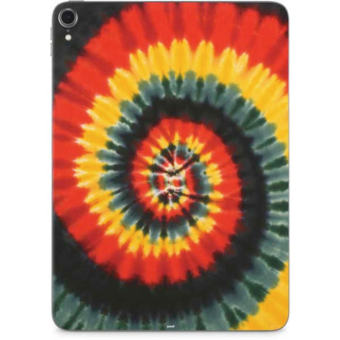 Liquid Blue Tie Dye - Rasta Spiral Apple iPad Pro Skin