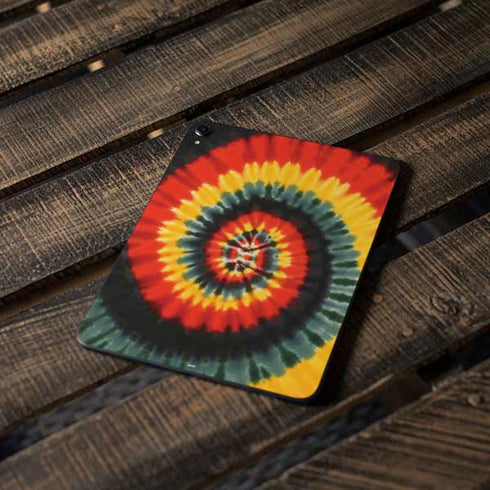 Liquid Blue Tie Dye - Rasta Spiral Apple iPad Pro Skin