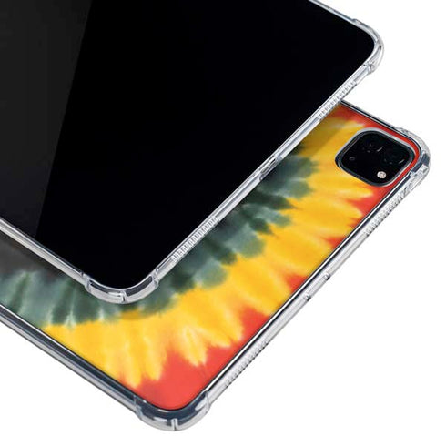 Liquid Blue Tie Dye - Rasta Spiral iPad Pro 11in (2024) Clear Case