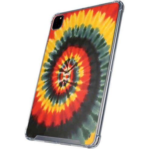 Liquid Blue Tie Dye - Rasta Spiral iPad Cases