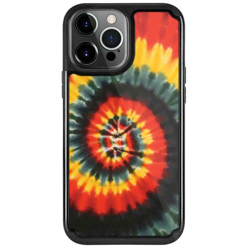 Liquid Blue Tie Dye - Rasta Spiral iPhone Cases