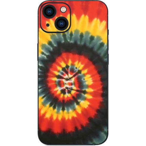 Liquid Blue Tie Dye - Rasta Spiral iPhone Skins