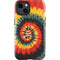 Liquid Blue Tie Dye - Rasta Spiral iPhone 15 Impact Case