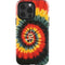 Liquid Blue Tie Dye - Rasta Spiral iPhone 15 Pro Impact Case