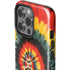 Liquid Blue Tie Dye - Rasta Spiral iPhone 15 Pro Impact Case