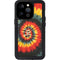 Liquid Blue Tie Dye - Rasta Spiral iPhone 15 Pro Waterproof Case