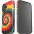 Liquid Blue Tie Dye - Rasta Spiral iPhone 16 Plus Impact Case