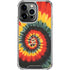 Liquid Blue Tie Dye - Rasta Spiral iPhone 16 Pro Clear Case