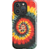 Liquid Blue Tie Dye - Rasta Spiral iPhone 16 Pro Impact Case