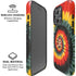 Liquid Blue Tie Dye - Rasta Spiral iPhone 16 Pro Magsafe Impact Case