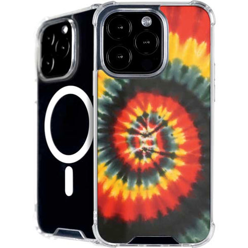Liquid Blue Tie Dye - Rasta Spiral iPhone 16 Pro Max MagSafe Case