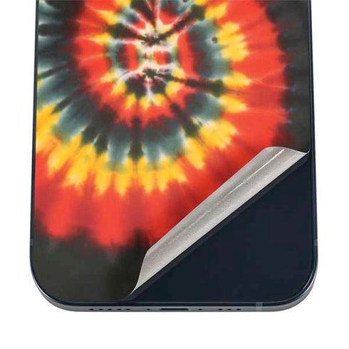 Liquid Blue Tie Dye - Rasta Spiral iPhone 16 Skin