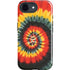 Liquid Blue Tie Dye - Rasta Spiral iPhone 16e Impact Case