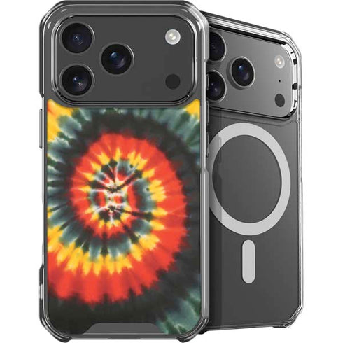 Liquid Blue Tie Dye - Rasta Spiral iPhone 18 Pro MagSafe Case