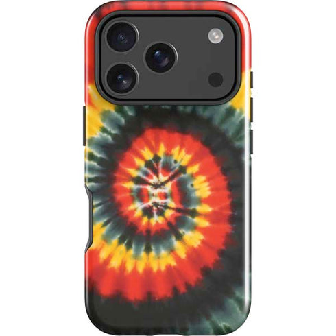Liquid Blue Tie Dye - Rasta Spiral iPhone 18 Pro Max Impact Case