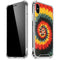 Liquid Blue Tie Dye - Rasta Spiral iPhone X/XS Clear Case