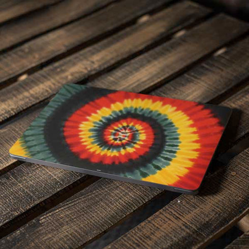 Liquid Blue Tie Dye - Rasta Spiral Apple MacBook Air Skin