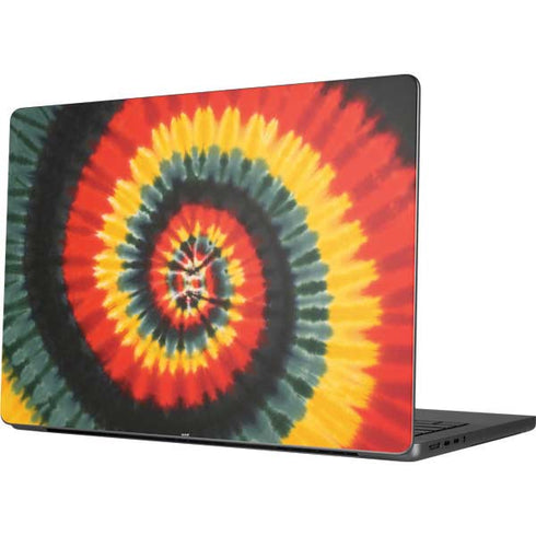 Liquid Blue Tie Dye - Rasta Spiral Apple MacBook Pro 14-inch Skin