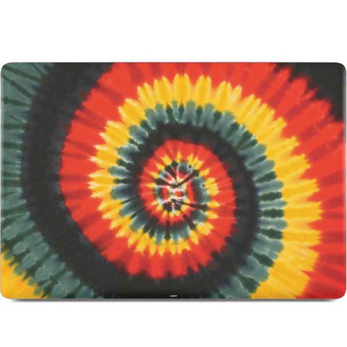 Liquid Blue Tie Dye - Rasta Spiral MacBook Skins