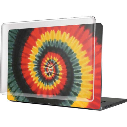 Liquid Blue Tie Dye - Rasta Spiral MacBook Cases
