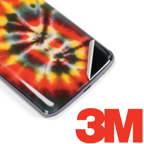 Liquid Blue Tie Dye - Rasta Spiral Moto E5 Plus Skin