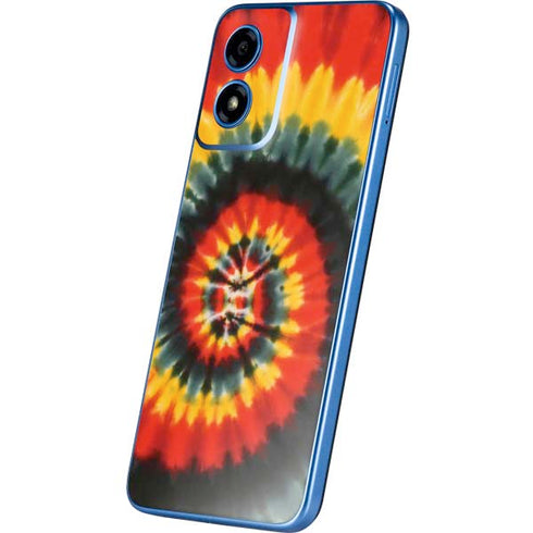 Liquid Blue Tie Dye - Rasta Spiral Moto G Play 4G (2024) Skin