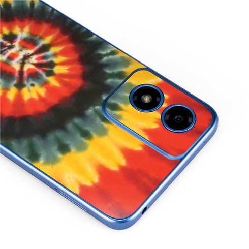Liquid Blue Tie Dye - Rasta Spiral Moto G Play 4G (2024) Skin