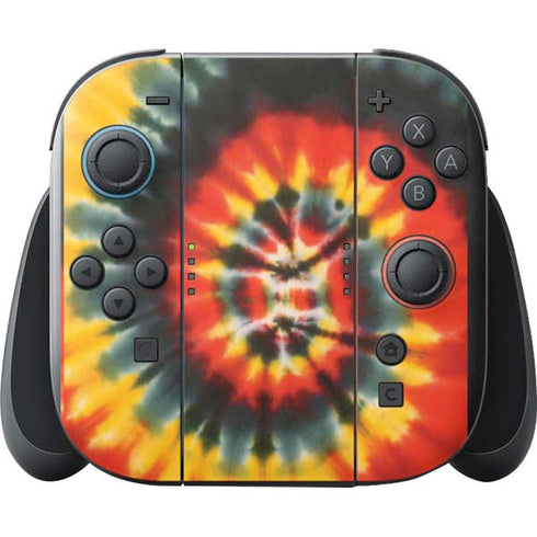 Liquid Blue Tie Dye - Rasta Spiral Nintendo Switch 2 (2025) with Joy-Con Skin
