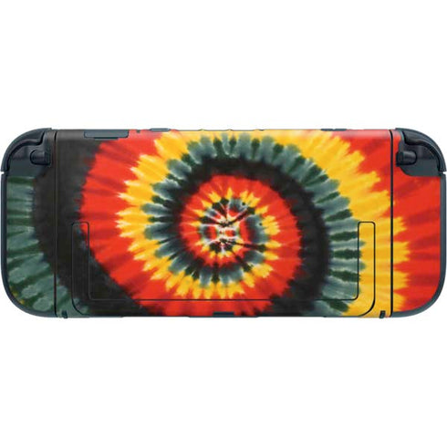Liquid Blue Tie Dye - Rasta Spiral Nintendo Switch 2 (2025) with Joy-Con Skin