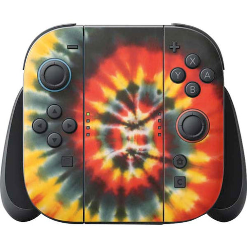 Liquid Blue Tie Dye - Rasta Spiral Nintendo Skins