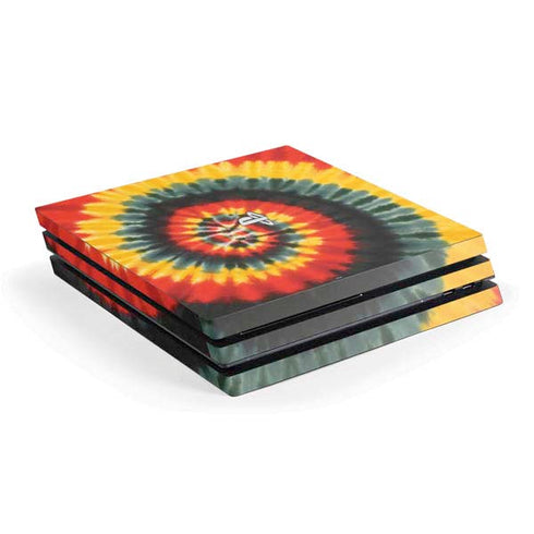 Liquid Blue Tie Dye - Rasta Spiral PlayStation PS4 Skins