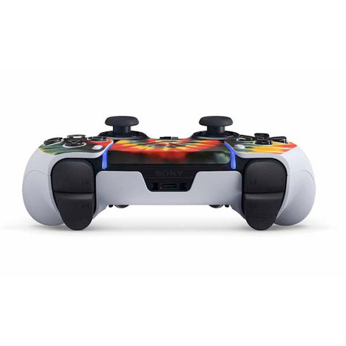 Liquid Blue Tie Dye - Rasta Spiral PS5 DualSense Edge Pro Controller Skin