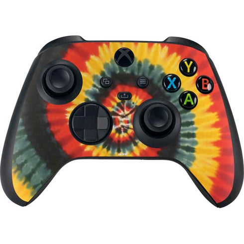 Liquid Blue Tie Dye - Rasta Spiral Xbox Series X Bundle Skin