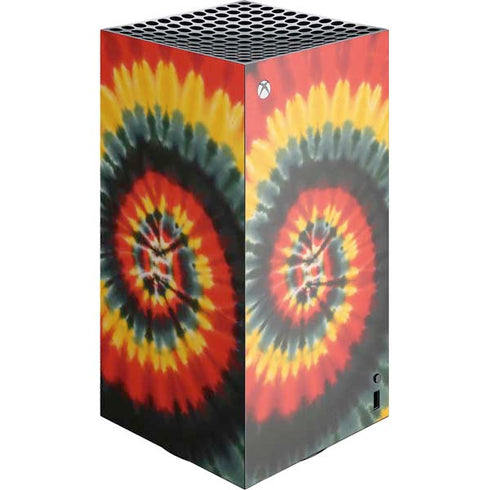 Liquid Blue Tie Dye - Rasta Spiral XBox Series X Digital Edition Console Skin