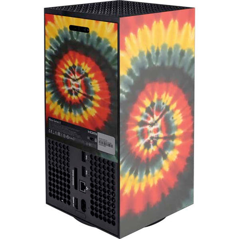 Liquid Blue Tie Dye - Rasta Spiral XBox Series X Digital Edition Console Skin