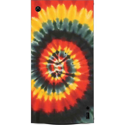 Liquid Blue Tie Dye - Rasta Spiral XBox Series X Digital Edition Console Skin