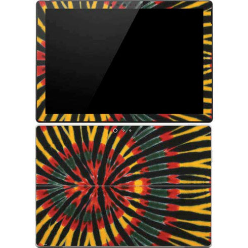 Liquid Blue Tie Dye - Rasta Surface Pro 4 Skin
