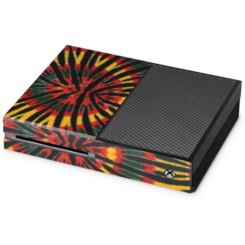 Liquid Blue Tie Dye - Rasta Xbox One Console Skin
