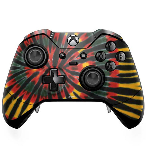 Liquid Blue Tie Dye - Rasta Xbox One Elite Controller Skin