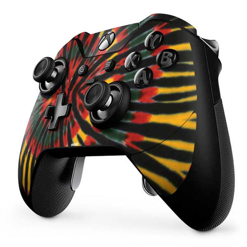 Liquid Blue Tie Dye - Rasta Xbox One Elite Controller Skin